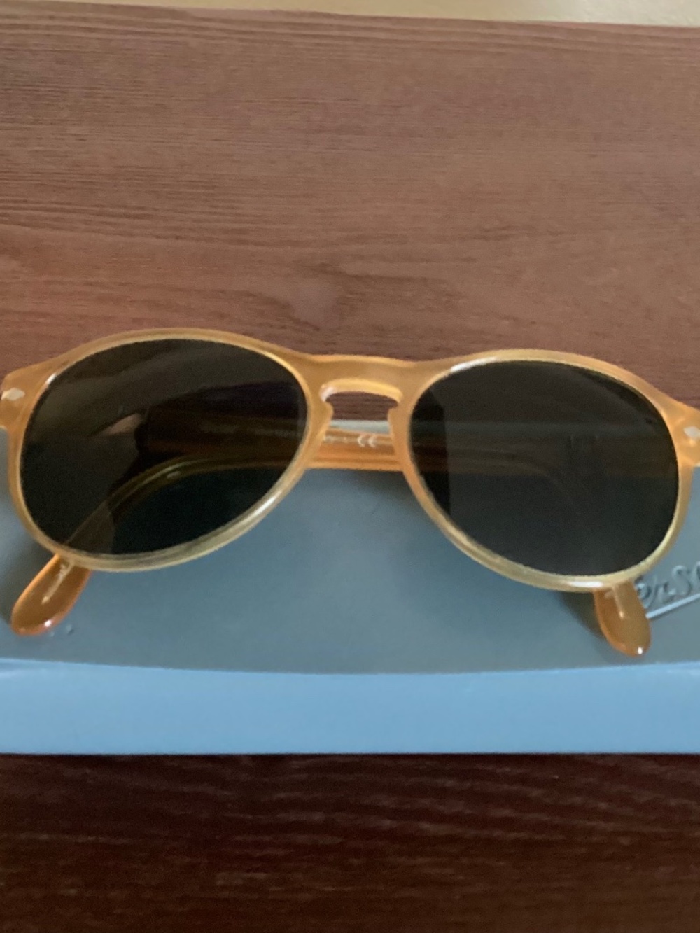 Persol Sunglasses 204/31, Miele/Honey Transparent, Medium (53 17)